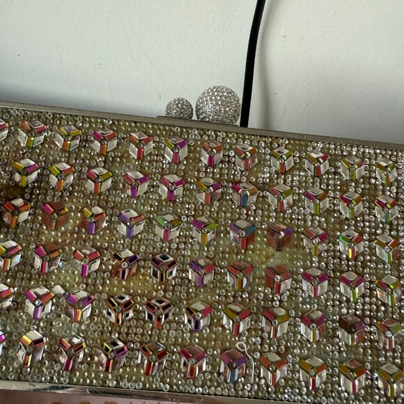 Sophia Webster Clara Clutch Box Bag Crystal Embellished - Picture 5 of 14